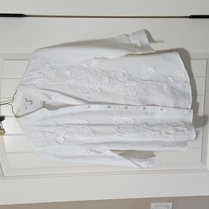 White linen blouse